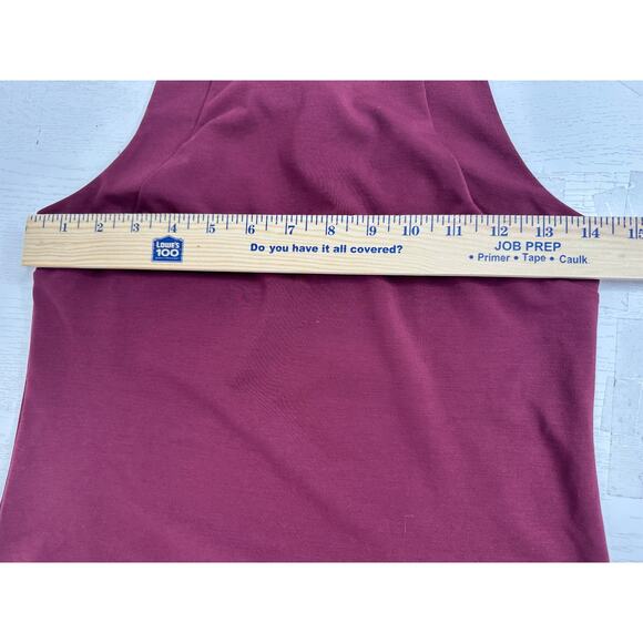 Banana Republic Burgundy Red Tank Top Sleeveless Crewneck Stretch Summer XS - Picture 6 of 6